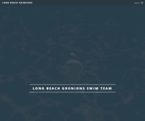 LBgrunions.org(Long Beach Grunions Masters Swim Team) Screenshot
