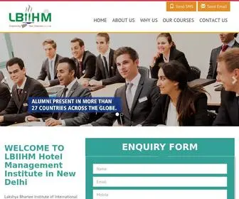 Lbiihmhotelmanagementdelhi.com(Best Hotel Management institute college Courses in New Delhi) Screenshot