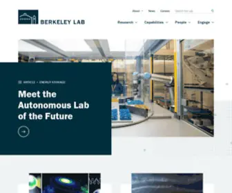 LBL.gov(Lawrence Berkeley National Laboratory) Screenshot
