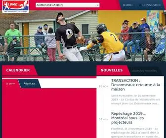 LBMQ.ca(Ligue de Baseball Majeur du Qu) Screenshot