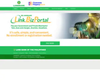 LBP-Eservices.com(Land Bank of the Philippines) Screenshot