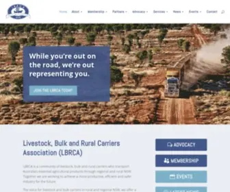 LBrca.org.au(Livestock, Bulk & Rural Carriers Association) Screenshot