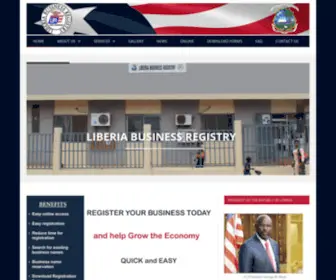 LBR.gov.lr(Liberia Business Registry) Screenshot