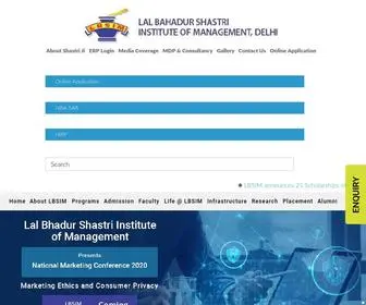 Lbsim.ac.in(LBSIM Delhi) Screenshot