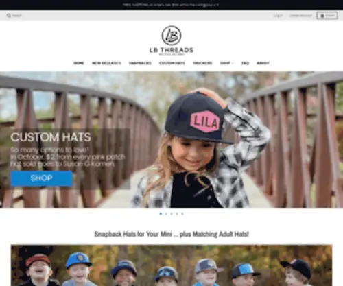 LBThreads.com(Infant & Baby Hats) Screenshot