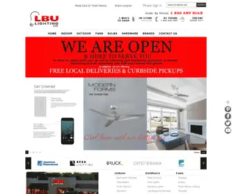 Lbulighting.com(LBU Lighting) Screenshot