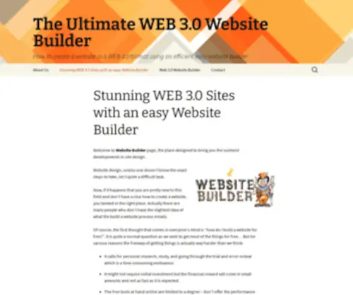 Lcablog.org(The Ultimate WEB 3.0 Website Builder) Screenshot