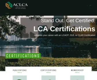 Lcacenter.org(ACLCA Store) Screenshot