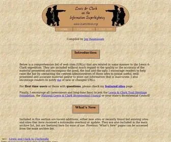 Lcarchive.org(Lewis & Clark Internet Archive) Screenshot