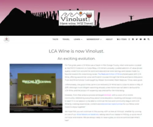 Lcawine.com(LCA Wine) Screenshot