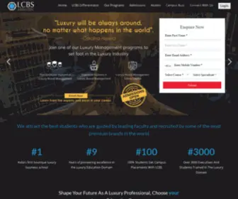 LCBS.edu.in(Luxury Brand Management Courses) Screenshot