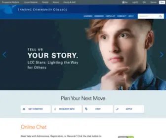 LCC.edu(Lansing Community College) Screenshot