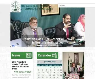 Lcci.com.pk(Lahore Chamber of Commerce & Industry) Screenshot