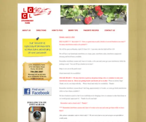 LCCLStrawberryfarm.com(LCCLStrawberryfarm) Screenshot