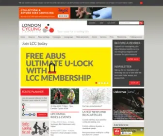 LCC.org.uk(London Cycling Campaign) Screenshot