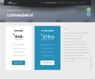 LCDmeubel.nl(Domeinnaam) Screenshot