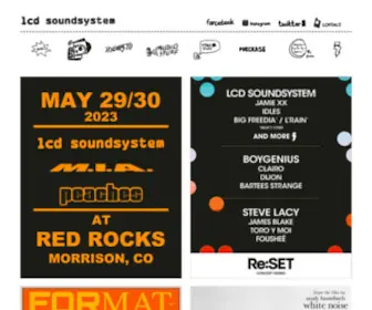 LCDsoundsystem.com(LCD Soundsystem) Screenshot
