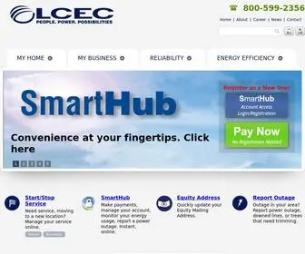 Lcec.net(Lee County Electric Cooperative) Screenshot