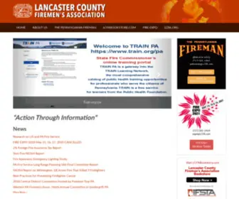 Lcfa.com(Lancaster County Firemen's Association) Screenshot