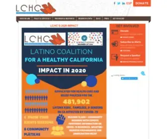 LCHC.org(Latino Coalition for a Healthy California) Screenshot