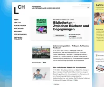 LCH.ch(Dachverband Lehrerinnen und Lehrer Schweiz) Screenshot