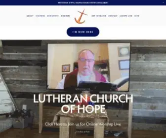 Lchope.org(Lutheran Church of Hope) Screenshot