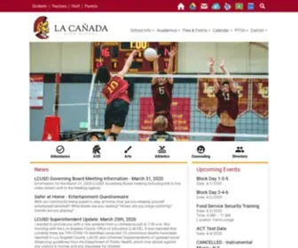 LCHSspartans.net(La Canada High School) Screenshot
