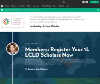 LCLdnet.org(Leadership Council on Legal Diversity) Screenshot