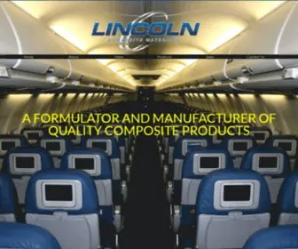 Lcmaterials.com(Lincoln Composite Materials) Screenshot