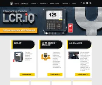 Lcmeter.com(The original Liquid Controls positive displacement flow meter) Screenshot