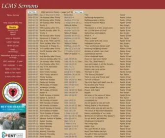 LCMssermons.com(LCMS Sermons) Screenshot