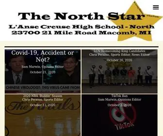 LCnnorthstar.com(The Student News Site of L'Anse Creuse High School North in Macomb) Screenshot