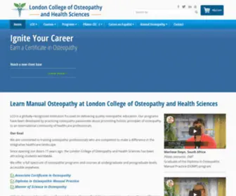 Lcocanada.com(London College of Osteopathy) Screenshot