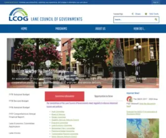 Lcog.org(Lane Council of Governments) Screenshot