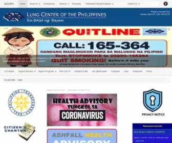 LCP.gov.ph(Lung Center of the Philippines) Screenshot