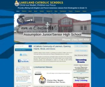 LCSD150.ab.ca(Lakeland Catholic Schools) Screenshot
