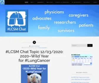 LCSMchat.com(The Official Blog of Lung Cancer Social Media) Screenshot