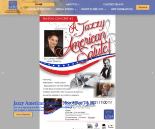 Lcso.net(The LaPorte County Symphony Orchestra) Screenshot