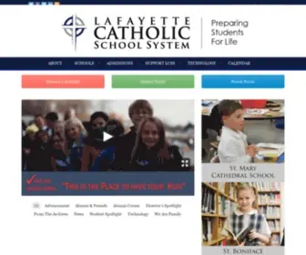 LCSS.org(Lafayette Catholic School System) Screenshot