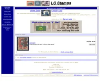 LCstamps.com(Lee Clark Stamps) Screenshot