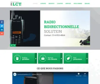 LCtcom.com(LCT Radio Service offre plusieurs solutions de communication sans fil) Screenshot