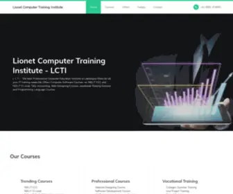 Lcti.in(Lionet Computer Training Institute) Screenshot