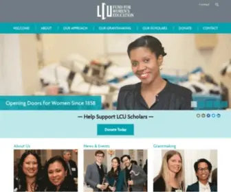 Lcufund.org(LCU Fund for Women's Education) Screenshot