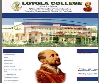 LCV.edu.in(Loyola College) Screenshot