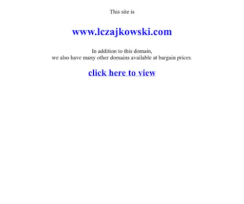 Lczajkowski.com(Czajkowski) Screenshot