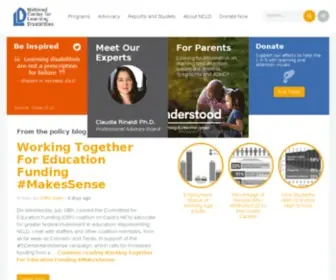 LD.org(National Center for Learning Disabilities) Screenshot