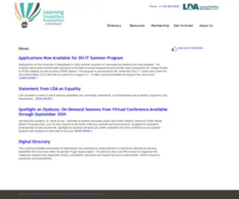 Ldawa.org(Learning Disabilities Association of Washington) Screenshot