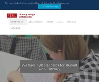 LDC.org(Literacy Design Collaborative) Screenshot