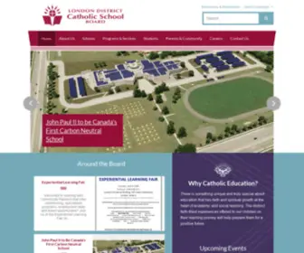 LDCSB.on.ca(London District Catholic School Board) Screenshot