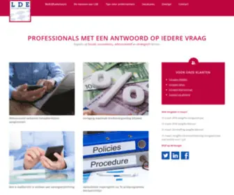 Ldeaccountants.nl(LDE Accountants) Screenshot